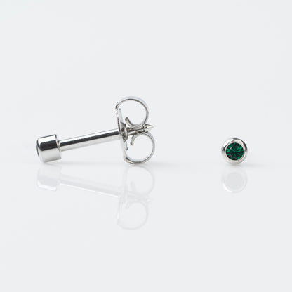 STUDEX Plus Stainless Steel Bezel – May Emerald - Dozen Pack