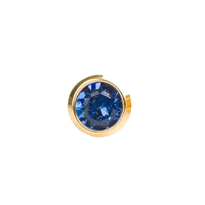 STUDEX Plus Gold Plated Bezel – September Sapphire - Dozen Pack