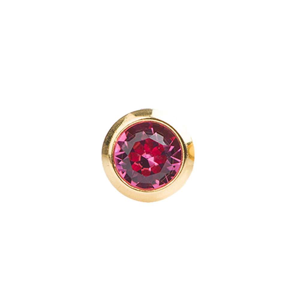 STUDEX Plus Gold Plated Bezel – October Rose - Dozen Pack