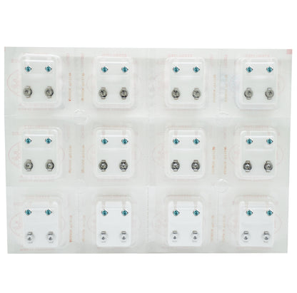 STUDEX Plus Stainless Steel Bezel – March Aquamarine - Dozen Pack