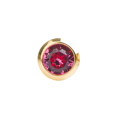 STUDEX Plus Gold Plated Bezel – October Rose - Dozen Pack