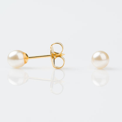 Studex Sensitive Gold Plated 5mm White Pearl