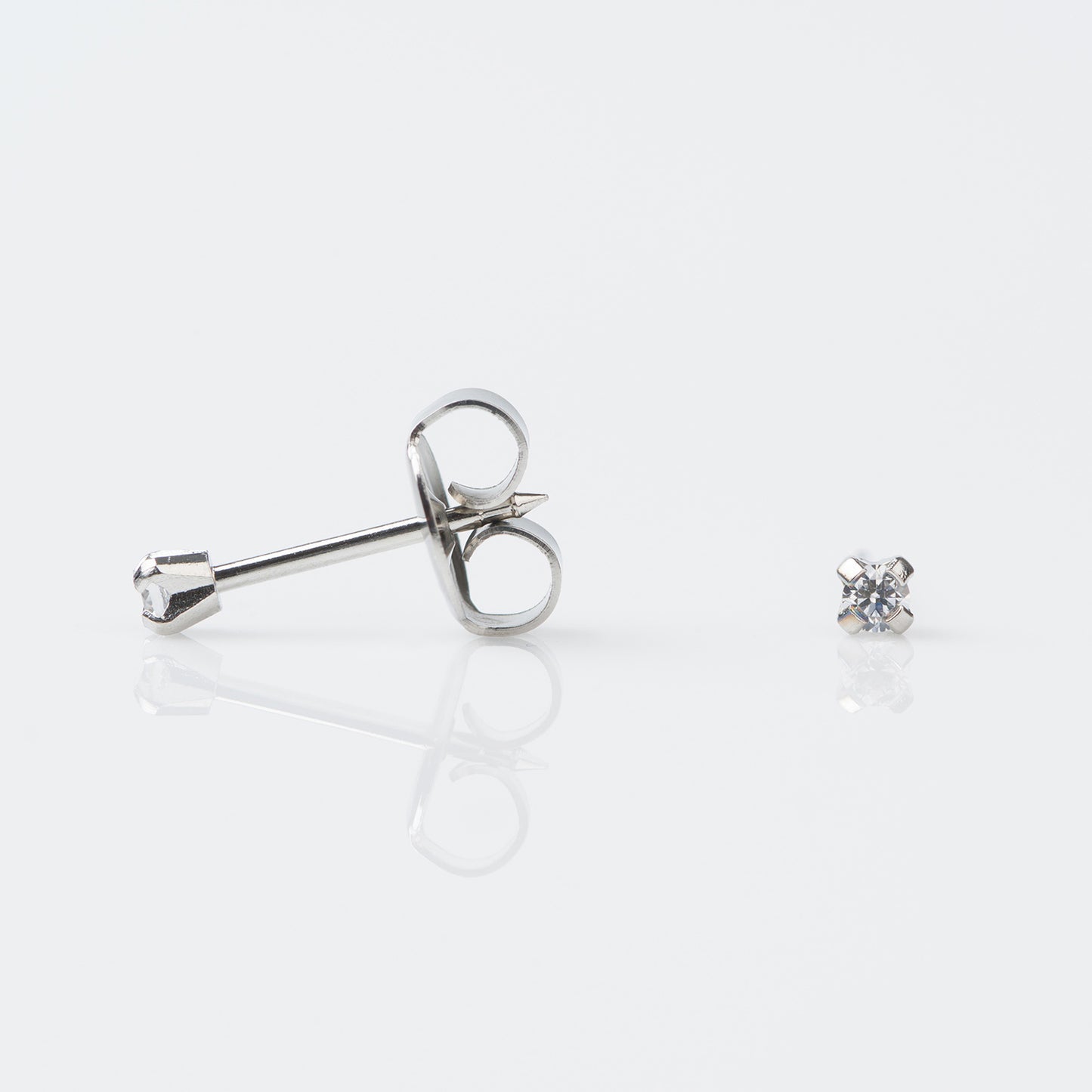 Studex Sensitive Stainless Steel Tiff. 2mm Cubic Zirconia