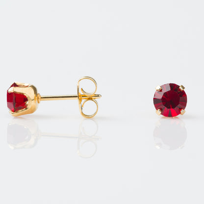 Studex Sensitive Gold Plated Tiff. 5mm – January Garnet