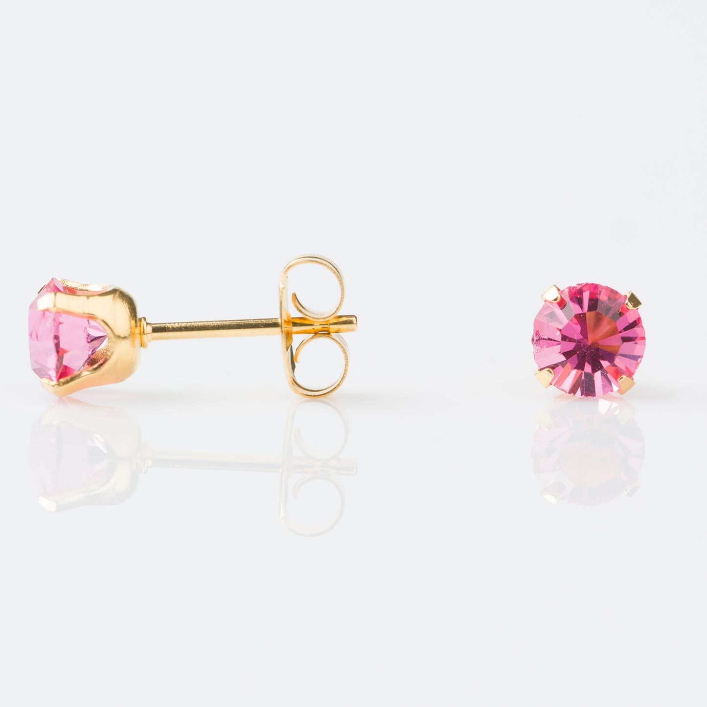 Studex Sensitive Gold Plated Tiff. 5mm – October Rose Zircon