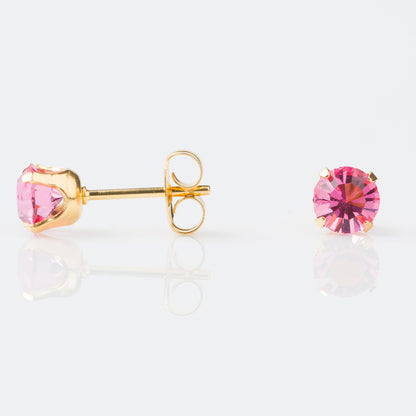 Studex Sensitive Gold Plated Tiff. 5mm – October Rose Zircon