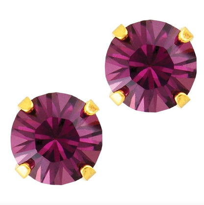 Studex Sensitive Gold Plated Tiff. 5mm – February Amethyst