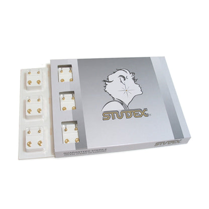 STUDEX Plus Gold Plated Bezel – October Rose - Dozen Pack