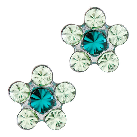 Studex Sensitive Stainless Steel Daisy Peridot – Emerald